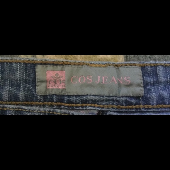 COS medium Wash Boho Hippie Embellished Jeans - Picture 4 of 8